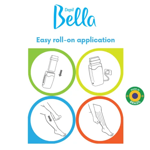 Miniatura 5 de Depil Bella Rollo de cera depilatoria de miel y propóleos Depilación corporal, cartucho de cera para depilación Para hombres y mujeres Auto