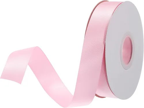 Miniatura 374 de MECCANIXITY Cinta de satén de 3/8 pulgadas de 50 yardas, de grogrén, de seda sólida, fina para ramo de boda, para regalo del día de San Valentín