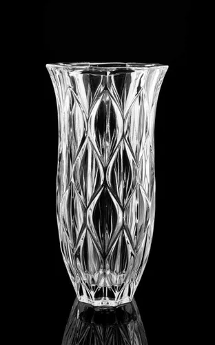 Miniatura 3 de Amlong Crystal Florero floral transparente de gran tamaño de 12 pulgadas de alto (6 pulgadas superior e 3 pulgadas inferior)