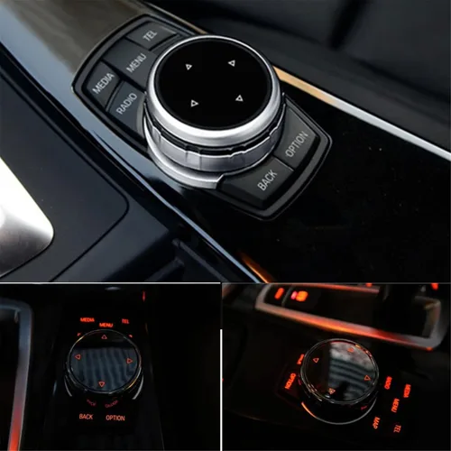Miniatura 6 de Cubierta de botón de interruptor de perilla multimedia más grande compatible con BMW