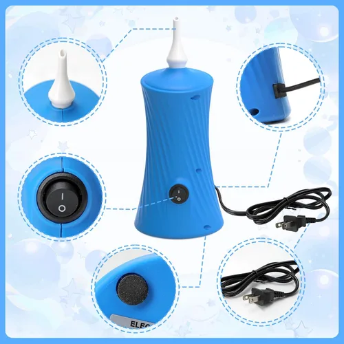 Miniatura 3 de Balloon Pump Electric Air Pump for Long Balloon Inflator Blower Machine for Birthday Party Celebration Balloons Decorations for Twisty Animal