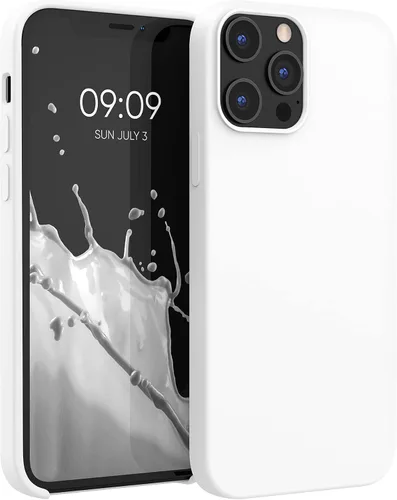 Miniatura 18 de kwmobile Funda compatible con Apple iPhone 12 Pro Max, funda de silicona TPU con acabado suave, color azul báltico