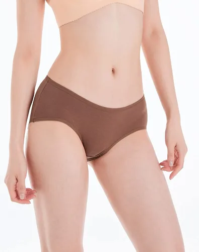 Miniatura 2 de INNERSY - Calzones de algodón con estilo hipster para mujer, disponible en tallas normales y tallas grandes, paquete de 6