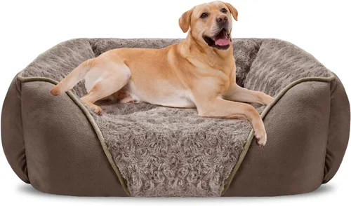 Miniatura 13 de INVENHO Cama XXL para perros grandes, medianos y pequeños, cama rectangular lavable para perro, cama ortopédica para perros, cama suave y relajante