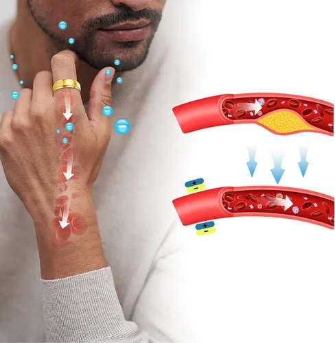 Miniatura 4 de JEROOT Anillo magnético de titanio negro de 0.315 pulgadas para hombres, anillo magnético de titanio puro de plata de 0.197 in para mujer, anillo