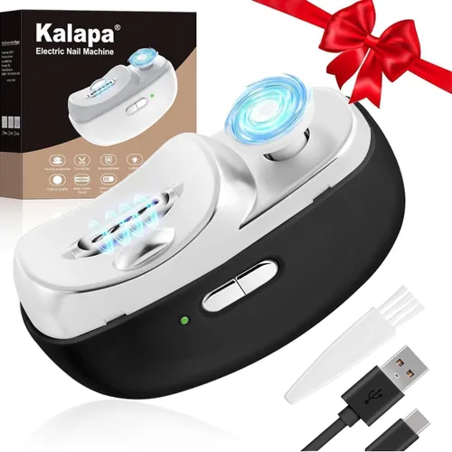 Electric Nail Clippers Upgraded 3 in 1 Automatic - with Polishing, Dust Storage & LED Light, Nail File Toenail Trimmer, Safe for Seniors, Adults,