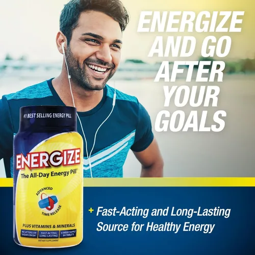 Miniatura 4 de iSatori Energize - Pastillas de cafeína de liberación prolongada, sin nerviosismo o choque, pastillas de energía de acción rápida para todo el día