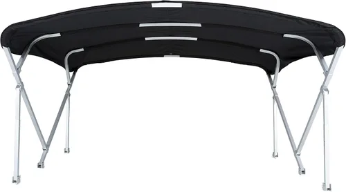 Miniatura 3 de 8' x 10' x 1.25" Deluxe Pontón Bimini Kit (negro)