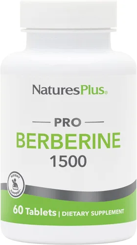 NaturesPlus PRO Berberine 1500 mg - 60 tabletas - Apoya el metabolismo saludable - Sin OMG, vegano y sin gluten - 30 porciones