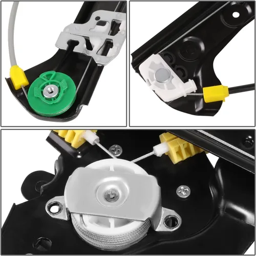 Miniatura 2 de DNA MOTORING OEM-WR-0031 Conjunto de motor y regulador de elevalunas eléctrico delantero izquierdo del lado del conductor compatible con 00-06 BMW