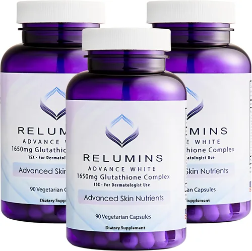 Miniatura 12 de Relumins Complejo de L-glutatión de 1650 mg – Soporte antioxidante con ácido alfa lipoico, NAC, L-metionina y vitamina E para la salud de la piel