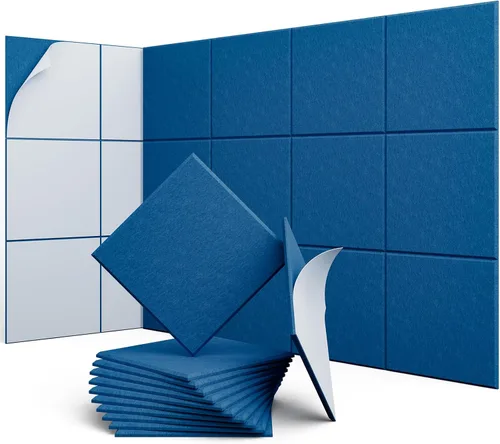 Miniatura 21 de Paneles Acústicos Hexagonales - Paquete de 12 Paneles de Absorción de Sonido de Alta Densidad 12"X10"X0.4" para Reducción Mejorada de Ruido, Diseño