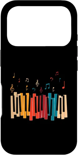 Miniatura 29 de iPhone 11 Pro Notas de Música Teclado Colorido Piano Case