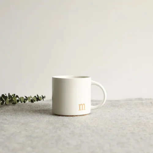 Miniatura 9 de COLLECTIVE HOME - Tazas de cerámica con monograma, tazas de café con inicial dorada de 15 onzas, elegantes tazas de té del alfabeto, elegante taza