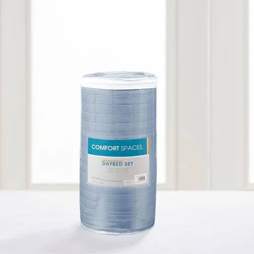 Miniatura 7 de Comfort Spaces Funda para sofá cama de lujo de doble cara - Acolchado, ropa de cama acogedora para todas las estaciones con falda de cama, fundas a