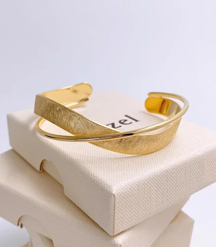 Miniatura 15 de OZEL - Pulseras para mujer, chapados en oro real de 18 quilates, pulseras de oro de cristal colorido para regalos