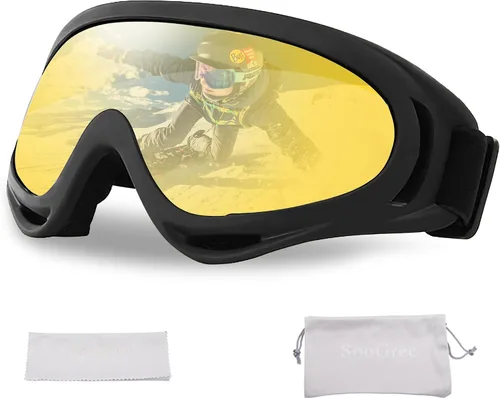 Miniatura 15 de SooGree Gafas de esquí para Hombres Mujeres Niños Jóvenes Niños o Niñas Gafas de nieve para snowboard Gafas de esquí resistentes al viento y al