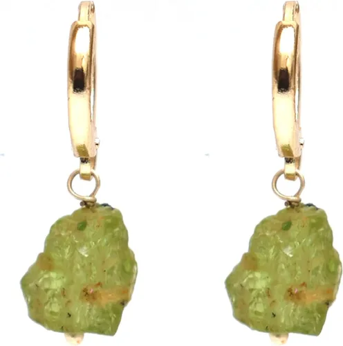 Miniatura 56 de Gempires Handmade Gemstone Hoop Earrings Raw Crystal Dangle Jewelry Hypoallergenic Gold Plated Lightweight Elegant Jewelry Gifts For Women