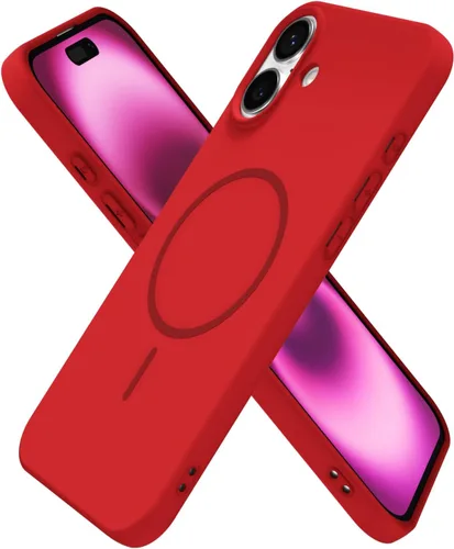 Miniatura 245 de oakxco Funda de silicona Mag Safe para iPhone 17 Pro Max, funda magnética delgada y fina compatible con carga inalámbrica MagSafe, bonita funda Negro