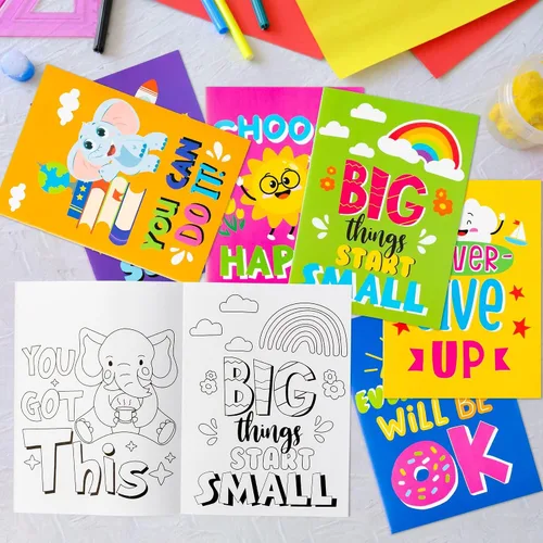 Miniatura 4 de BZaber Libro para colorear de afirmaciones positivas, 24 unidades, regalo de primavera, día de Pascua, páginas para colorear con palabras