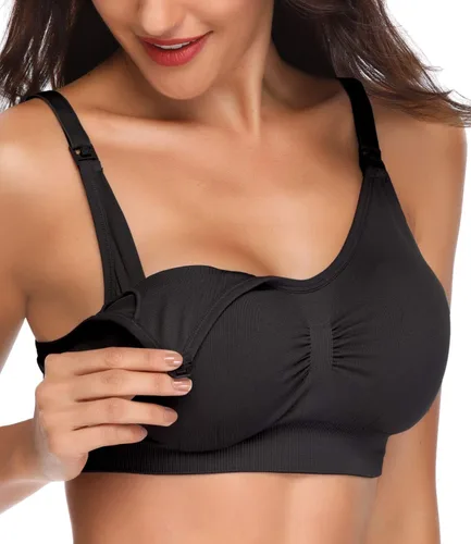 Miniatura 2 de Lataly Bralette de lactancia para mujer, sin varillas, paquete de 5