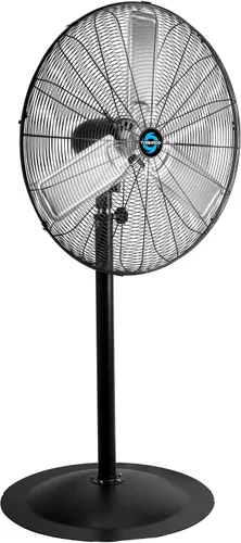 Miniatura 9 de Tornado Ventilador de pedestal de alta velocidad de 20 pulgadas, ventilador de soporte de metal industrial oscilante, 3 velocidades, 5000 CFM, motor