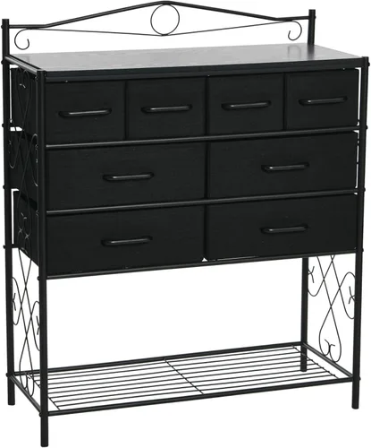 Miniatura 11 de Household Essentials - Cómoda de 8 cajones y mesa de entrada, colección Victoria Fresno