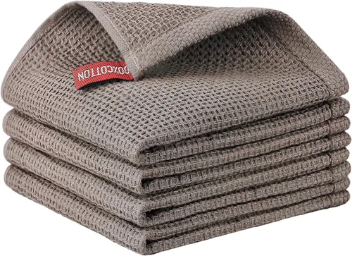 Miniatura 38 de Nialnant - Toalla de cocina 100% algodón, tejido gofre, suave, absorbente y de secado rápido, toallas para secar platos, trapos de limpieza - Multi