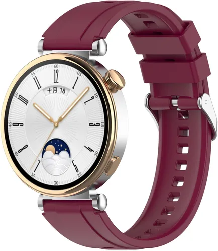 Miniatura 4 de Correa de repuesto compatible con Huawei Watch GT 4 de 1.61 pulgadas para mujeres y hombres, correa ajustable de silicona suave de 0.71 pulgadas