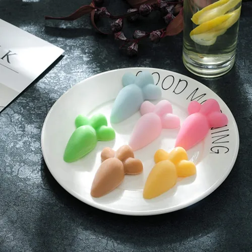 Miniatura 6 de ASkinds Molde de chocolate con zanahoria de Pascua, 6 cavidades, bandeja de silicona antiadherente para chocolate, molde para hornear bricolaje