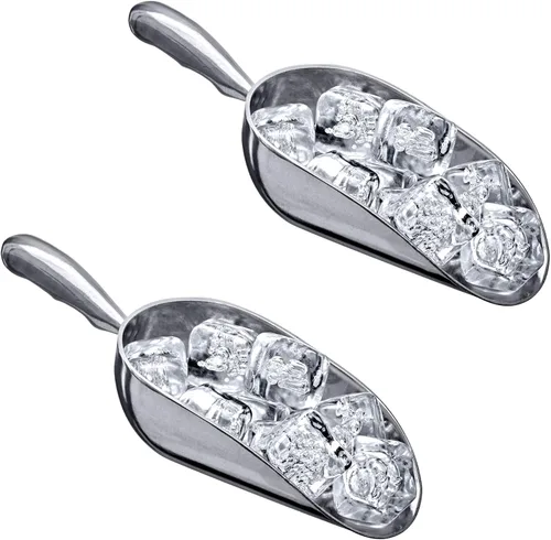 Miniatura 4 de Amazing Abby - Elsa - Cucharas de hielo de aluminio de 12 onzas (juego de 2), cucharas de aluminio fundido, grado alimenticio, buenas para uso