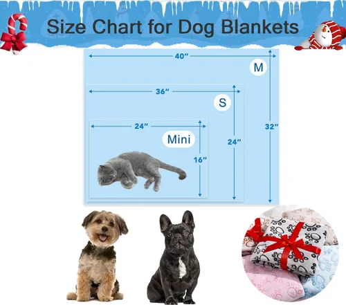Miniatura 6 de Manta Azul para Perro para Accesorios de Cachorro Macho, Cosas Azules para Perro para Gatitos Pequeños de Interior, Suministros Esenciales Lavables