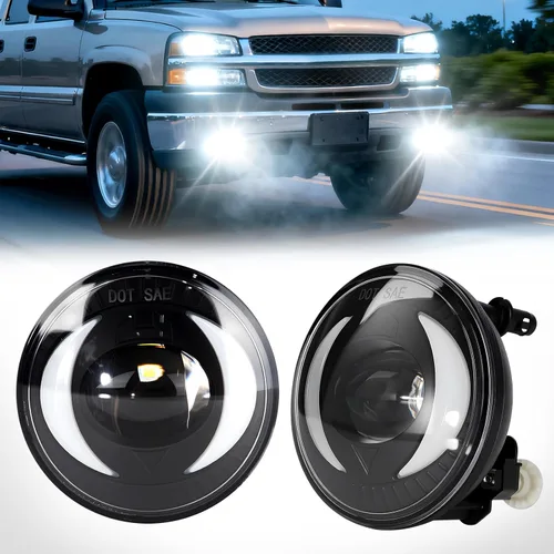 Miniatura 40 de Luces antiniebla compatibles con Chevy Silverado 1500 2500/2001 2002 Silverado 1500HD 2500HD 2500HD 3500/2000-2006 Tahoe Suburban 1500 2500