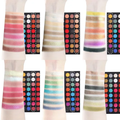 Miniatura 3 de Paleta de sombra de ojos con purpurina 48 colores brillantes, sombra de ojos de color metálico, brillante y de alta pigmentación, polvo de sombra