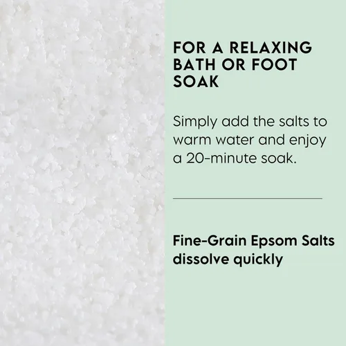 Miniatura 4 de Epsom - Sal de baño, sulfato de magnesio USP, sin perfume, grano fino, bolsa de 50 libras (el embalaje puede variar)