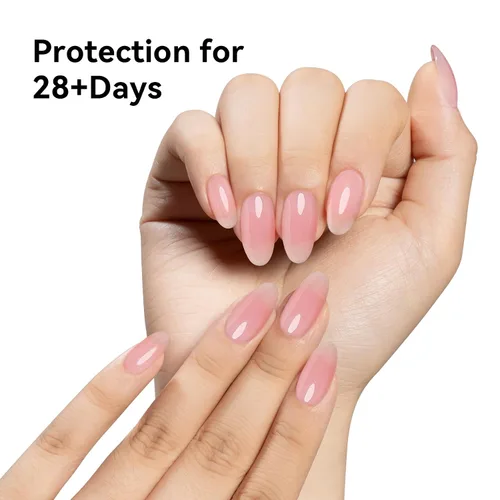 Miniatura 5 de MAYCHAO Gel constructor morado claro para uñas, fortalecedor de uñas malva de 0.5 onzas líquidas en una botella, gel duro para extensión de uñas
