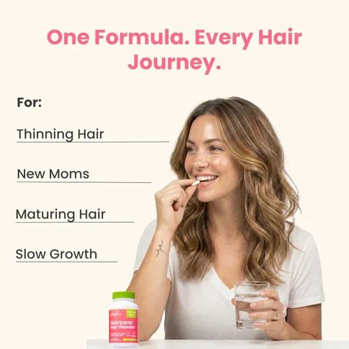 Miniatura 3 de Vitaminas para el crecimiento del cabello con biotina, probado, para cabello, piel y uñas, mujeres y hombres, aborda deficiencias de vitamina que