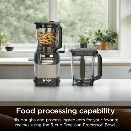 Miniatura 4 de Ninja Licuadora, sistema de cocina compacto, 1200 W, 3 funciones para batidos, masa y bebidas congeladas con Auto-IQ, jarra de licuadora de 72 oz*
