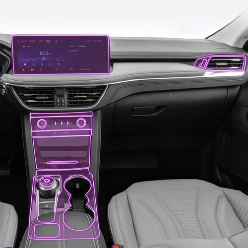 Película interior del automóvil, tablero de instrumentos de piano, consola central de cambios, película PPF de TPU transparente antiarañazos, para
