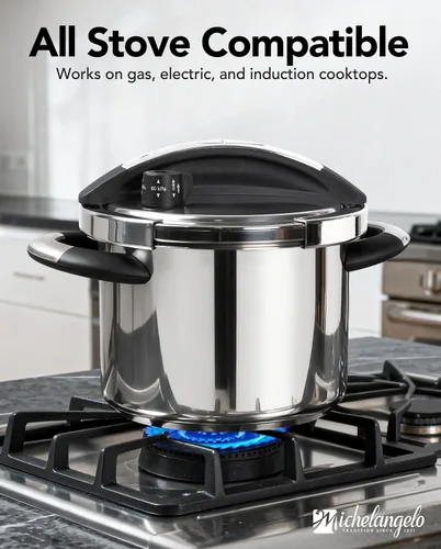 Miniatura 7 de MICHELANGELO Olla a presión de acero inoxidable, 6L