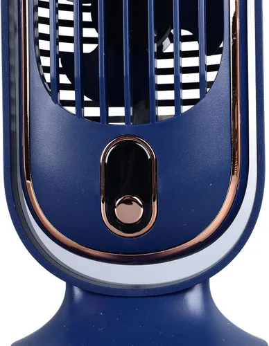 Miniatura 8 de Ventilador oscilante de mesa de torre de 5 engranajes con flujo de aire turboalimentado, silencioso y desmontable para el hogar, oficina, espacios
