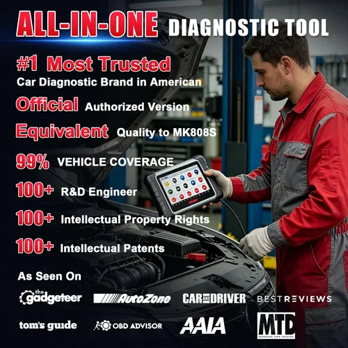 Miniatura 8 de Autel Escáner MaxiCOM MK808Z: Escáner OBD2 de todo el sistema 2026 y herramienta bidireccional – 3000+ pruebas activas, servicio 28+, Smart Auto