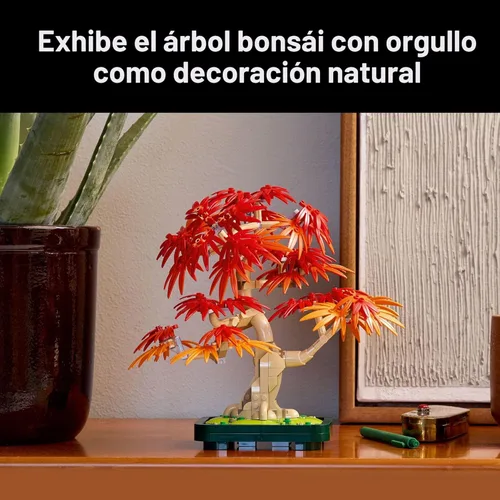Miniatura 6 de LEGO Botanicals 10348 - Kit de construcción de árbol bonsái de arce rojo japonés para adultos mayores de 18 años – Decoración única del hogar