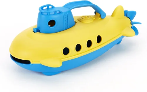 Miniatura 2 de Green Toys Submarine - Embarcación acuática azul sin BPA, sin ftalatos con hélice trasera giratoria hecha de materiales reciclados. Juguetes seguros