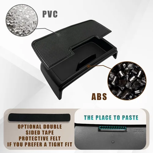 Miniatura 4 de Muslogy Caja de Almacenamiento para Tablero Compatible con GMC Yukon Chevy Tahoe Suburban 2021 2022 2023 2024 Accesorios Inserto Detrás de Pantalla
