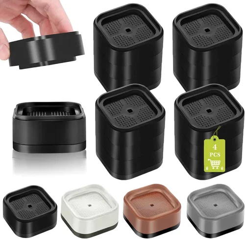 Miniatura 41 de Paquete de 12 elevadores de muebles de 1, 2 o 3 pulgadas, elevadores de cama ajustables resistentes para mesa, escritorio, sofá, silla, gabinete