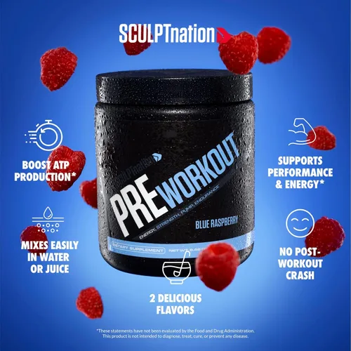 Miniatura 2 de Sculpt Nation por V Shred PreWorkout - Polvo de preentrenamiento premium con aminoácidos para un máximo rendimiento, resistencia y apoyo energético
