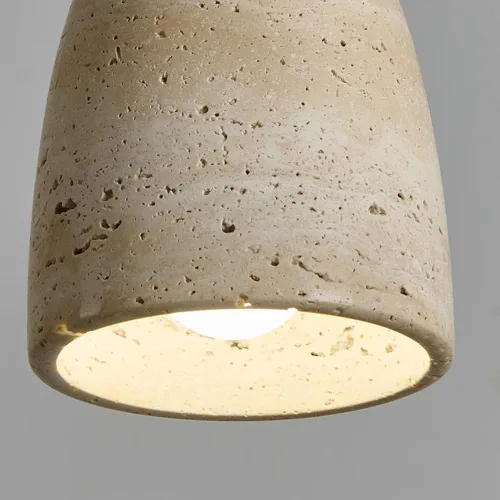 Miniatura 6 de Vintage Solid Wood Pendant Light Japanese Style Simple Bedside Hanging Lamp Modern Small Yellow Travertine Chandeliers for Kitchen Island Living