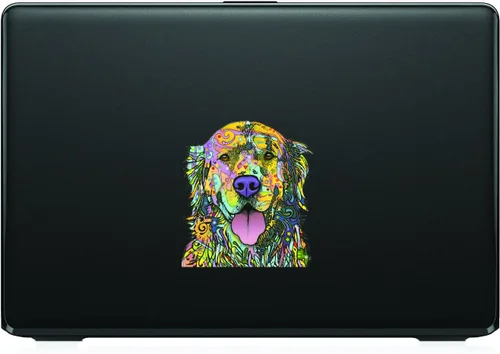 Miniatura 8 de Calcomanías de vinilo para auto con el texto "Enjoy It Dean Russo", Golden Retriever, Dorado