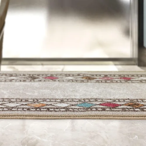 Miniatura 7 de Antep Rugs - Alfombras modernas con bordes, antideslizantes (antideslizante), de perfil bajo con respaldo de goma, para cocina, juego de 2 piezas